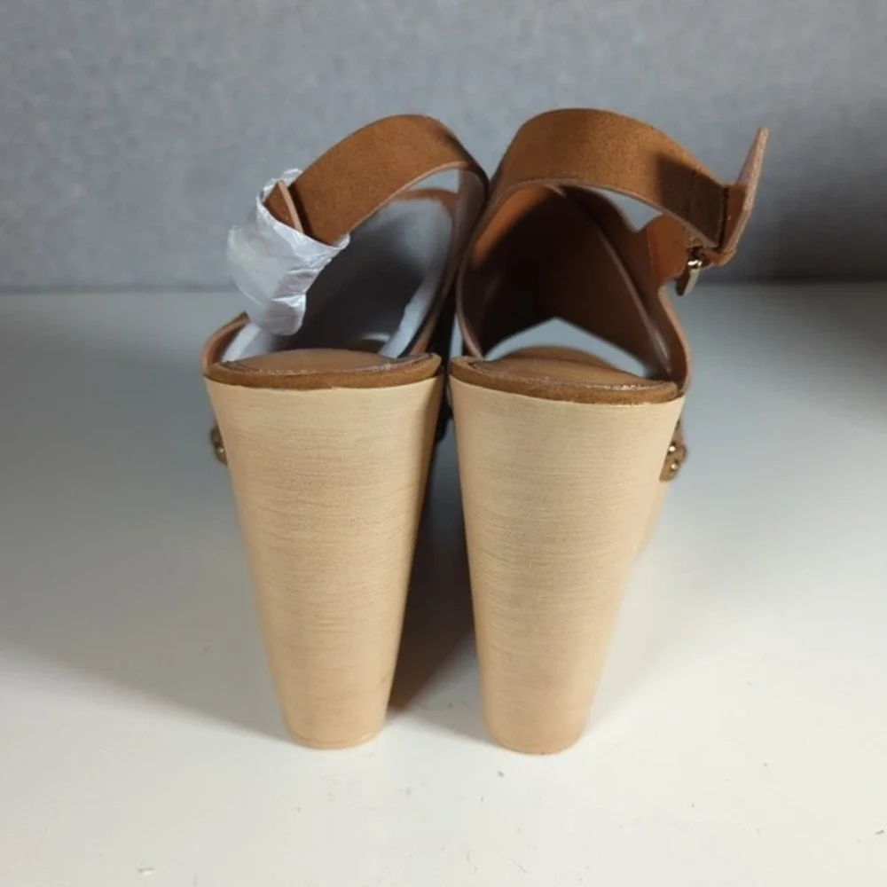 a.n.a. Women' s Downy Wedge‎ Sandals 8.5M Camel Color NEW 4.5 In Wedge Y2K 90s